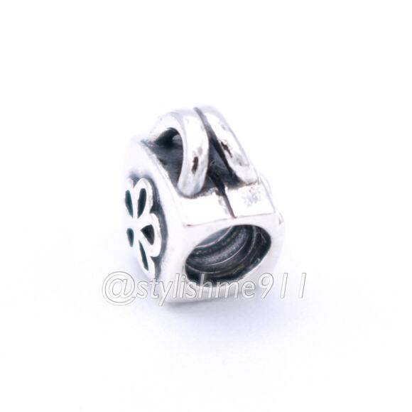 Authentic PANDORA Scalloped Purse with Pink CZ Charm - 790473PCZ - Picture 10 of 11